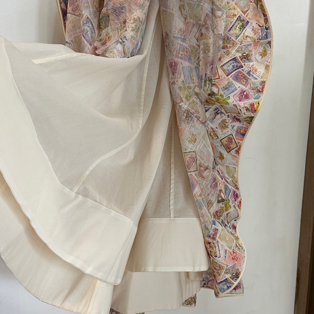 Zimmermann Silk+Linen Strapless Dress (M) - Picture 4 of 12